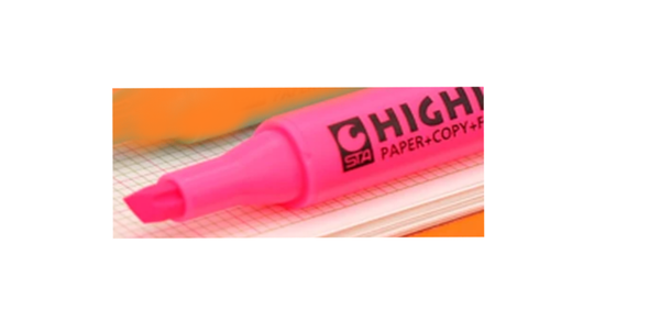 Highlighter - Single Head Marker Pen - Shopsteria