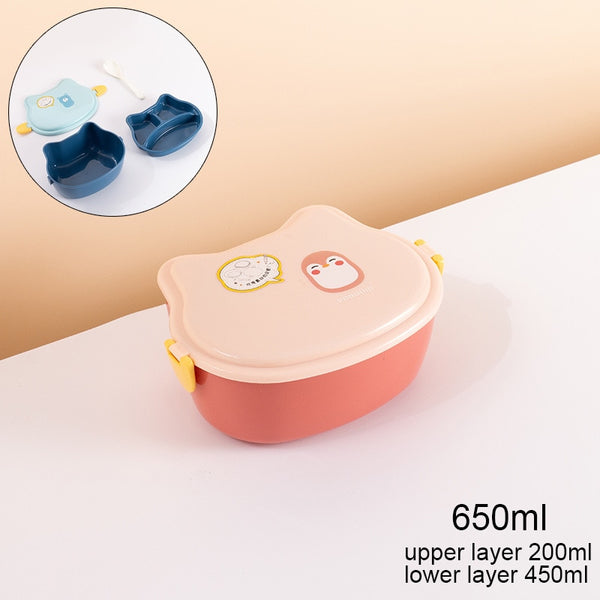 Cute Bento Lunch Box for Kids Girls Children School Portable Mini Snack Sandwich Food Container Boxes - Shopsteria