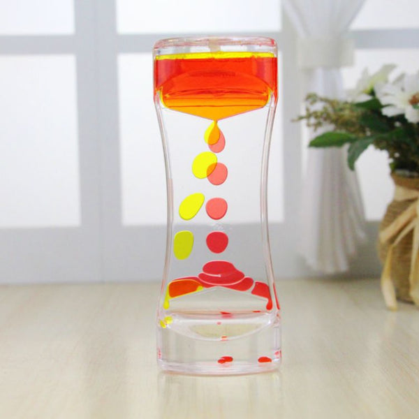 New Montessori Educational Toys Hourglass Sensory Visual Stimulation Timer Decompression Toys Water Drop Gift Time Lapse Sensor - Shopsteria