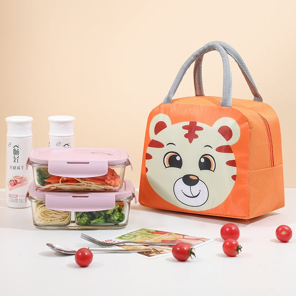 Creative Portable Insulated Thermal Lunch Box Picnic Supplies Bags Cartoon Lunch Bag Box Lunch Bags for Women Girl Kids Children - Shopsteria