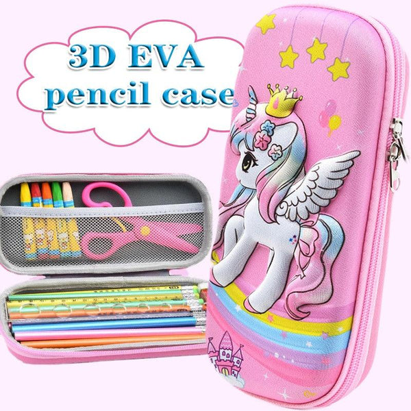 3D school pencil case large capacity waterproof - Shopsteria