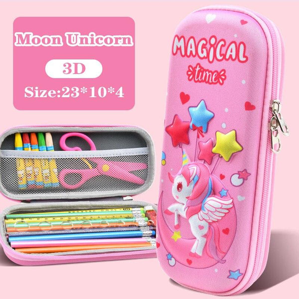 3D school pencil case large capacity waterproof - Shopsteria