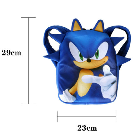 SONIC RACING Children Sonic Kindergarten Backpack Cosplay Party Hedgehog Children Schoolbag Kid School Opening Gift - Shopsteria