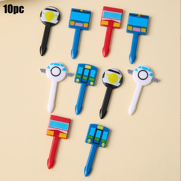 Animal Fruit Fork Food Grade Plastic Mini Cartoon Kids Cake Fruit Toothpick Bento Lunch Bento Accessories Party Decoration - Shopsteria