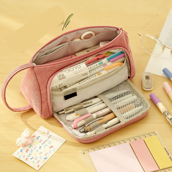 Pencil Cases School Students Pen Case Supplies Pencil Storage Bag Box Pencils Pouch Stationery - Shopsteria