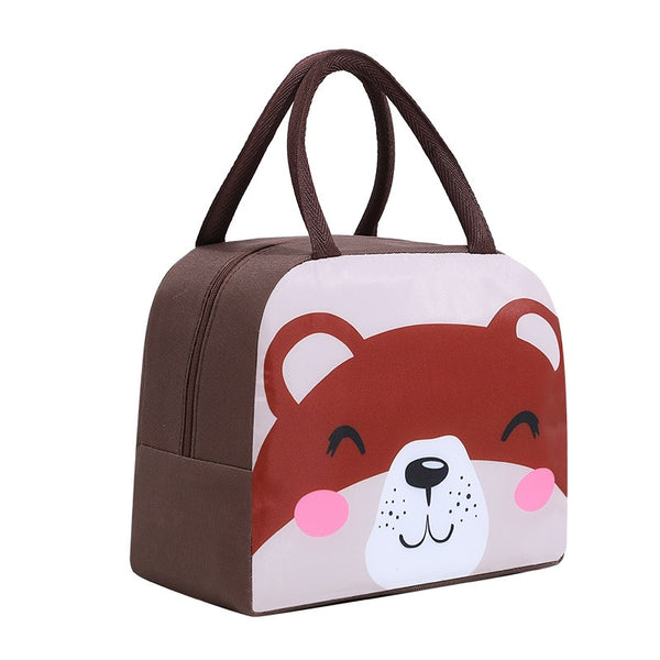 Creative Portable Insulated Thermal Lunch Box Picnic Supplies Bags Cartoon Lunch Bag Box Lunch Bags for Women Girl Kids Children - Shopsteria