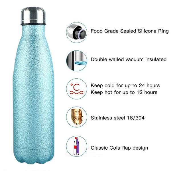 500ml Girls Water Bottle Stainless Steel - Shopsteria