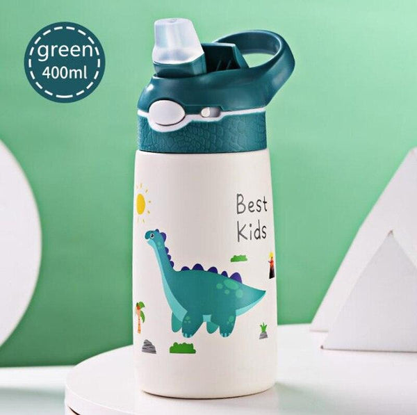 400ML Children Thermos Water Bottle Kids Thermos Mug Baby Duck Billed Straw 316 Stainless Steel Vacuum Flasks Tumbler Thermo Cup - Shopsteria