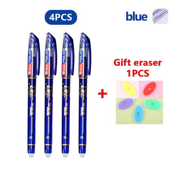 Erasable Gel pen Set 0.5mm Ball tip Pen Ballpoint Pens Replaceable Refill Gel pen set School & Office Supplies stationery - Shopsteria