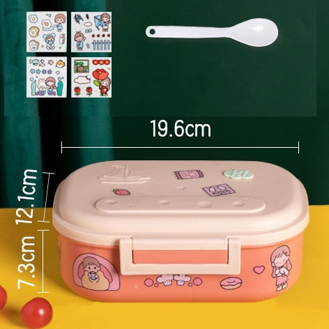 Cute Bento Lunch Box for Kids Girls Children School Portable Mini Snack Sandwich Food Container Boxes - Shopsteria