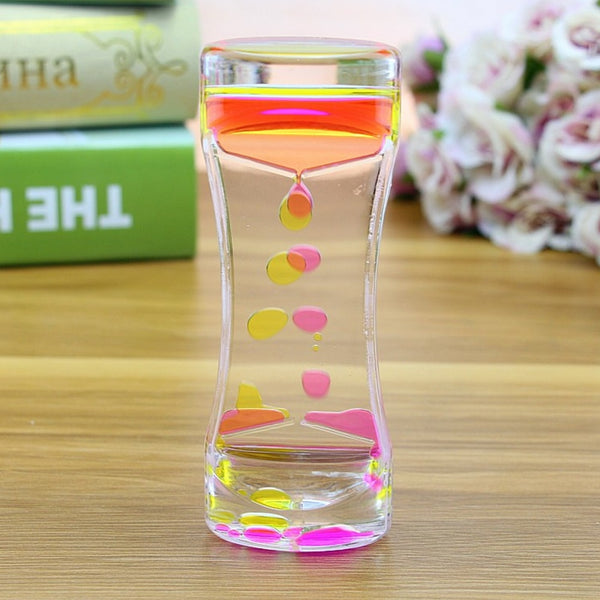 New Montessori Educational Toys Hourglass Sensory Visual Stimulation Timer Decompression Toys Water Drop Gift Time Lapse Sensor - Shopsteria