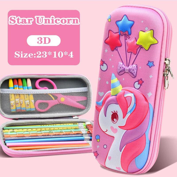 3D school pencil case large capacity waterproof - Shopsteria