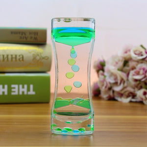 New Montessori Educational Toys Hourglass Sensory Visual Stimulation Timer Decompression Toys Water Drop Gift Time Lapse Sensor - Shopsteria