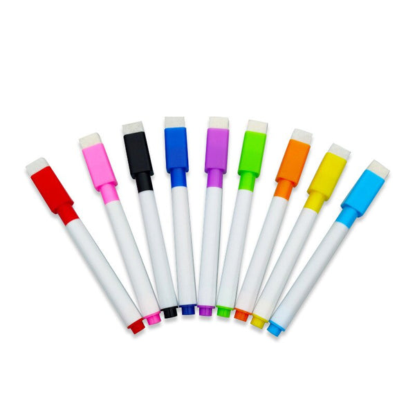 9pcs/set Colorful Erasable Whiteboard Marker Pen - Shopsteria