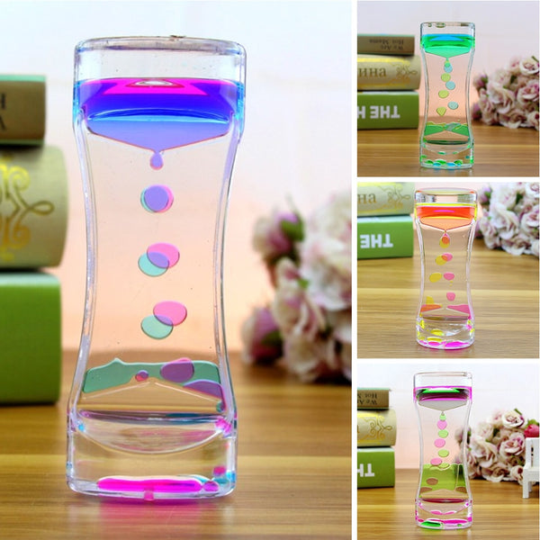 New Montessori Educational Toys Hourglass Sensory Visual Stimulation Timer Decompression Toys Water Drop Gift Time Lapse Sensor - Shopsteria