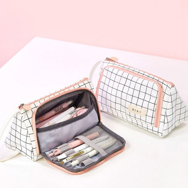 Pencil Cases School Students Pen Case Supplies Pencil Storage Bag Box Pencils Pouch Stationery - Shopsteria