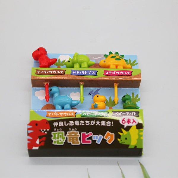 Animal Fruit Fork Food Grade Plastic Mini Cartoon Kids Cake Fruit Toothpick Bento Lunch Bento Accessories Party Decoration - Shopsteria