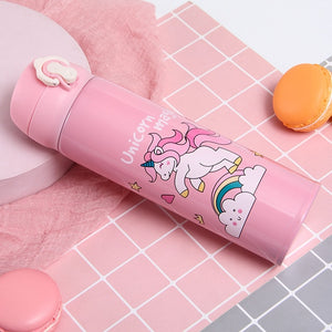 500/350ML Children's Thermos Bottle Unicorn Water Bottle For Children Stainless Steel Drinkware School Water Bottle For Girls - Shopsteria