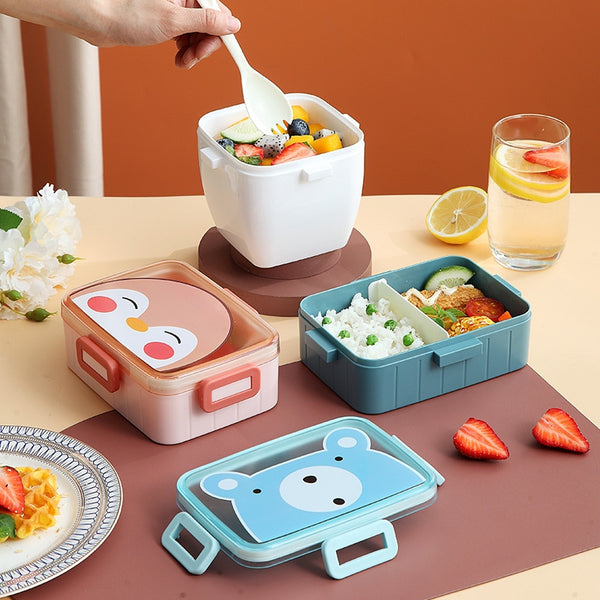 Cute Bento Lunch Box for Kids Girls Children School Portable Mini Snack Sandwich Food Container Boxes - Shopsteria