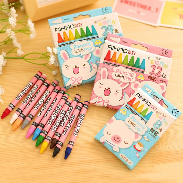 8/12/24/48 Colors Crayons Pastel Art Pen Drawing Paint Graffiti Pen School Office Art Supplies Stationery Crayons For Kids - Shopsteria