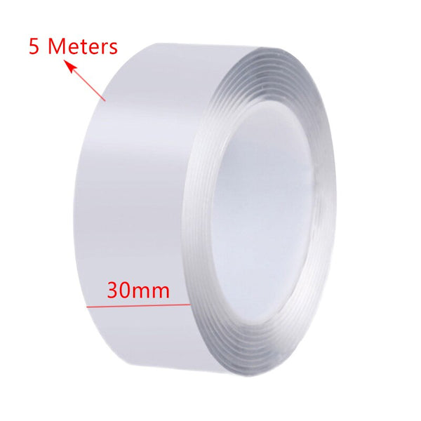 Double Sided Nano Tape Waterproof Transparent Wall Stickers Home Tapes Adhesive Wood Metal Plastic Super Glue School Supplies - Shopsteria