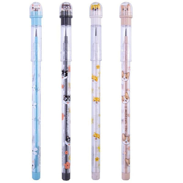 3 Pcs Puppy Dogs Muti-heads Pencils With Eraser - Shopsteria