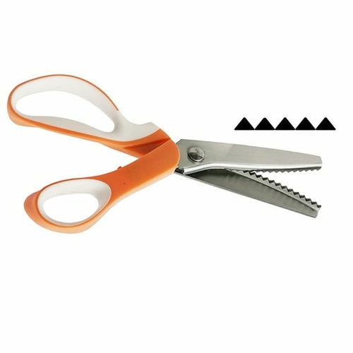 Stainless Steel Scissors For Cloth Pattern Lace Zigzag Leather - Shopsteria