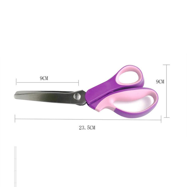 Stainless Steel Scissors For Cloth Pattern Lace Zigzag Leather - Shopsteria